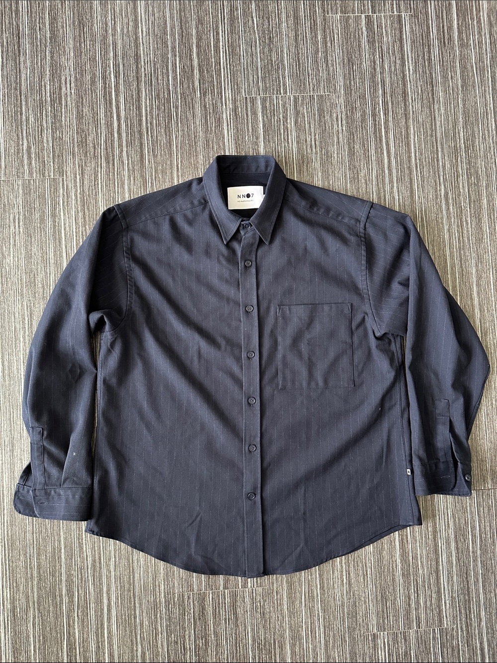 NN07 Arthur Long Sleeve Burton-Up Shirt (Size Large)